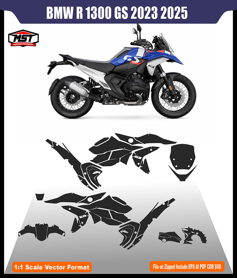 BMW R1300 GS 2023 2025 TEMPLATE