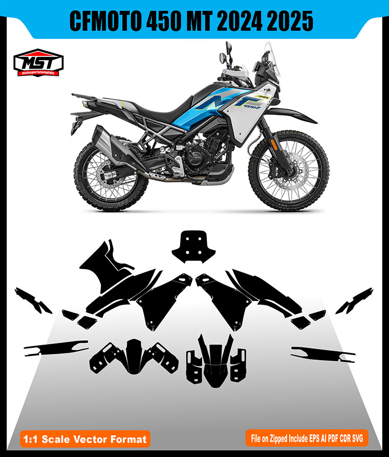 CFMOTO 450 MT 2024 2025 TEMPLATE