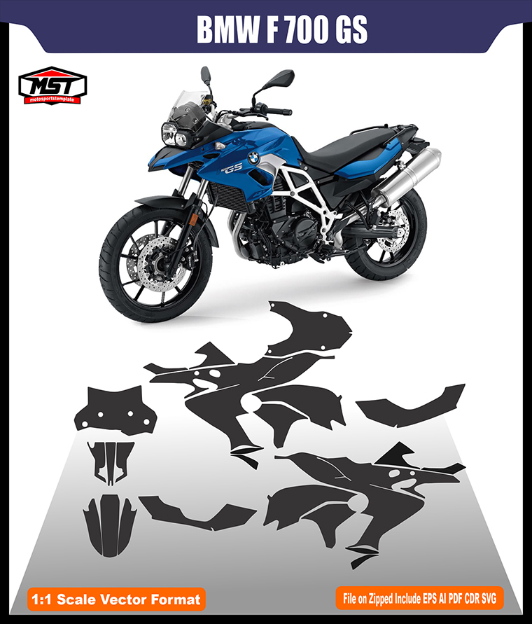 BMW F700 GS 2014 2018 TEMPLATE