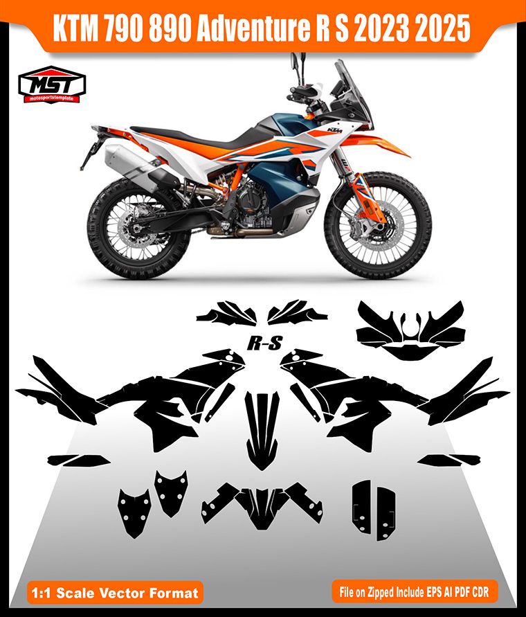 KTM 790 890 ADVENTURE R S 2023 2025 TEMPLATE