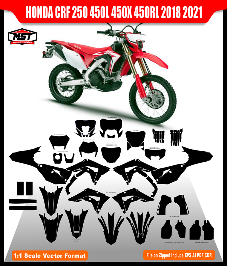 HONDA CRF 250RX 450L 450X RL 2018-2021