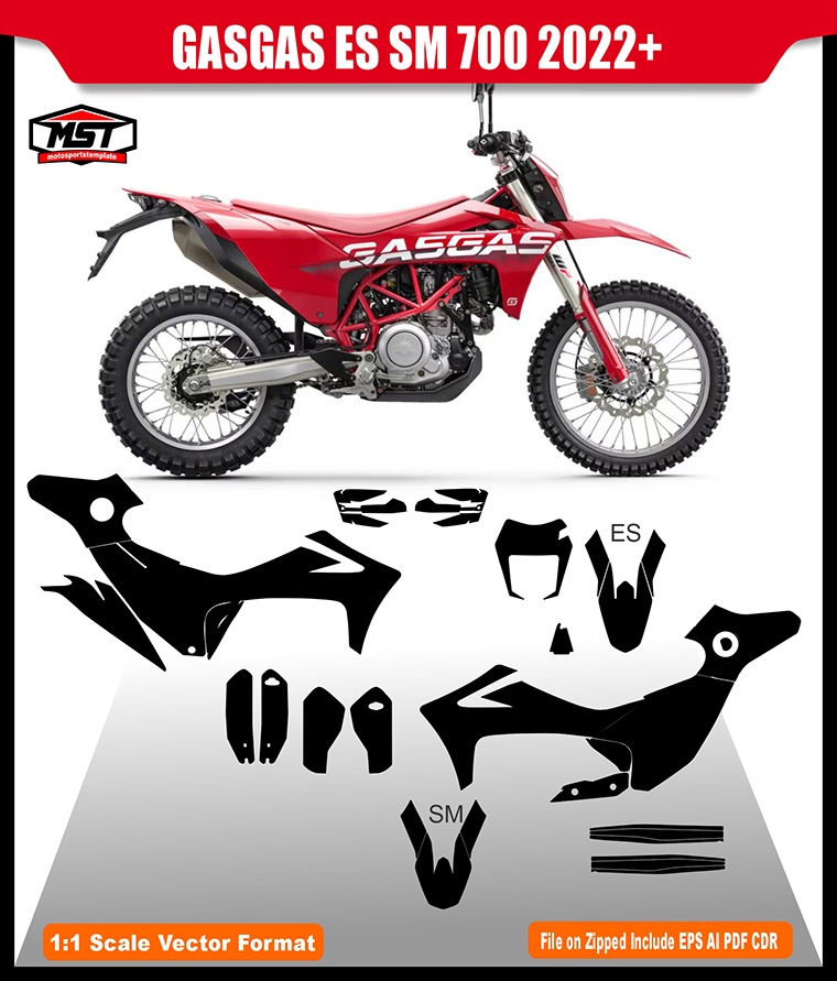 GASGAS ES SM 700 TEMPLATE