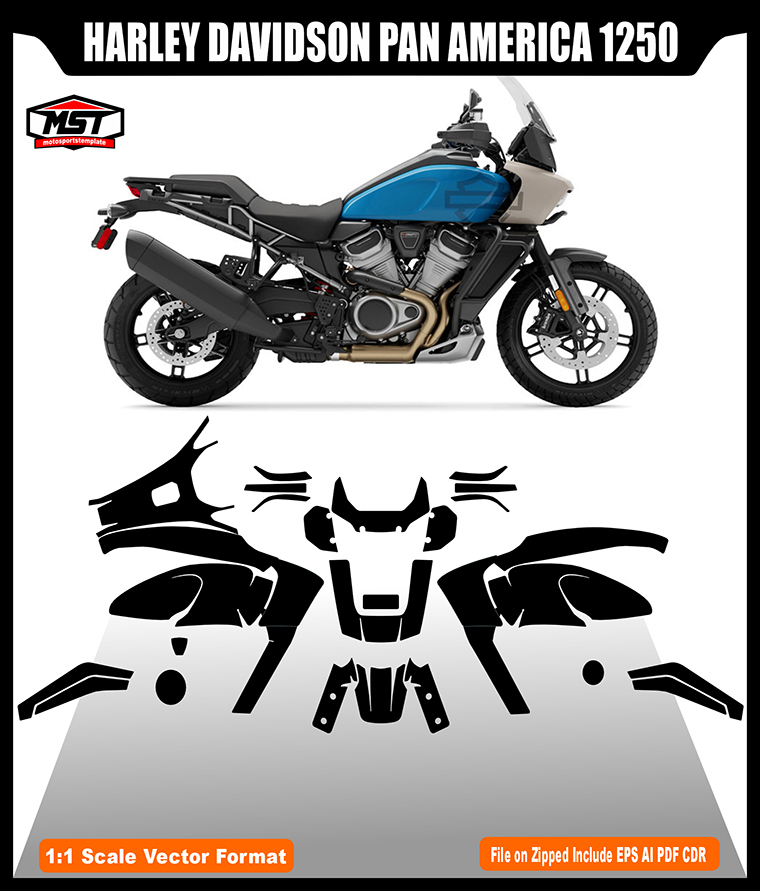HARLEY DAVIDSON PAN AMERICA 1250 TEMPLATE