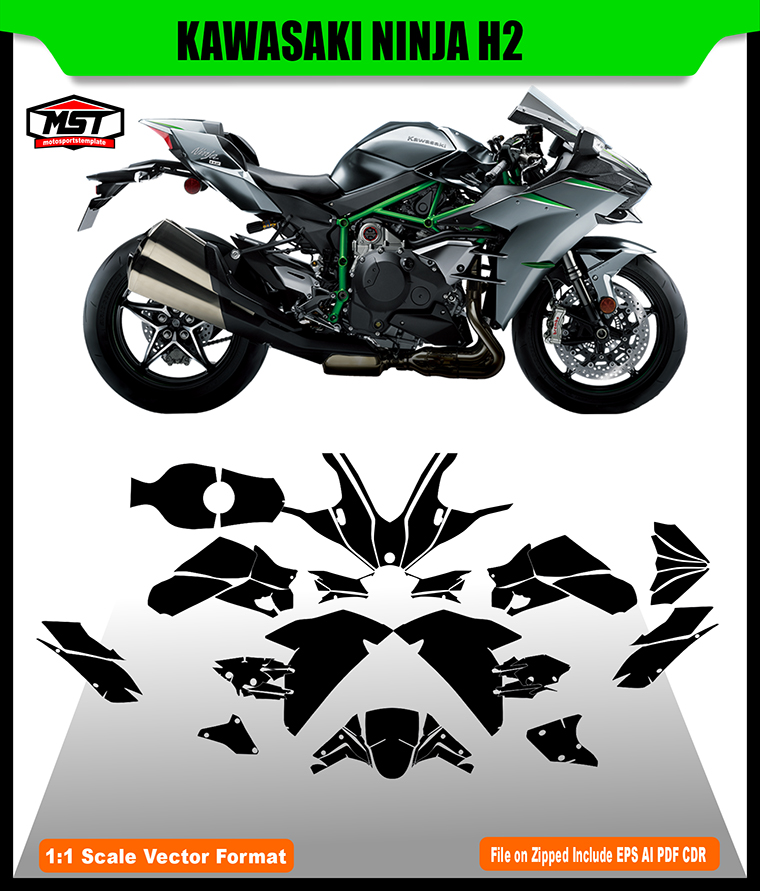 KAWASAKI NINJA H2 TEMPLATE