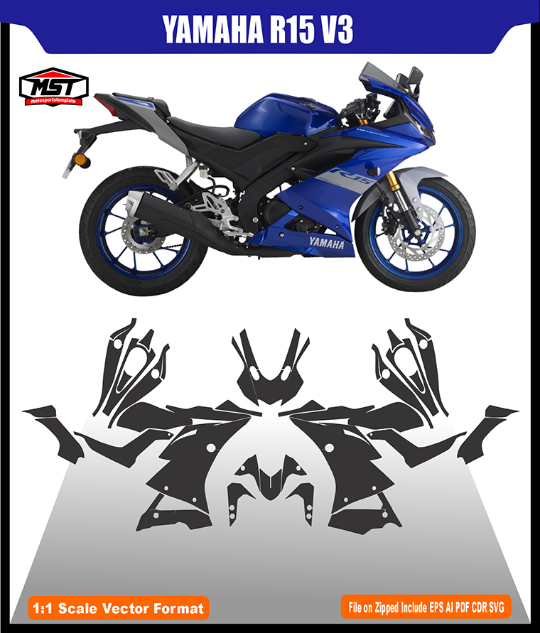 YAMAHA R15 V3 TEMPLATE