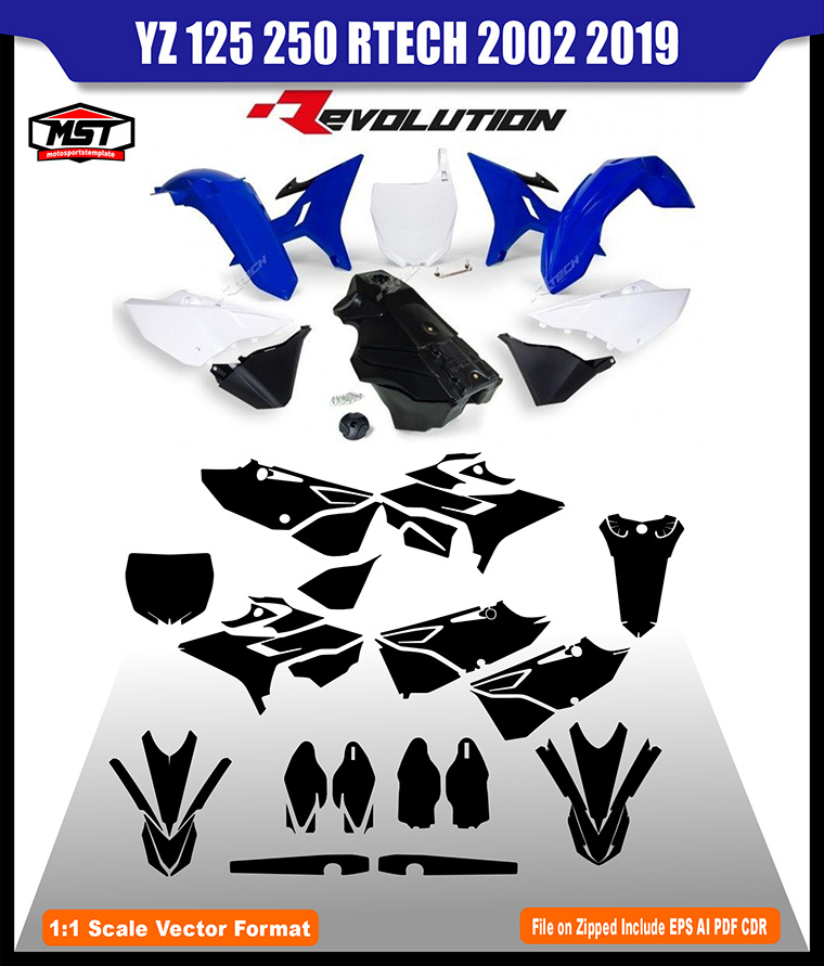 YAMAHA YZ 125 250 REVOLUTION RTECH 2002 2019