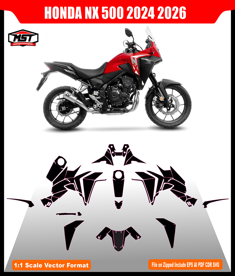 HONDA NX 500 2024 2025 2026 TEMPLATE