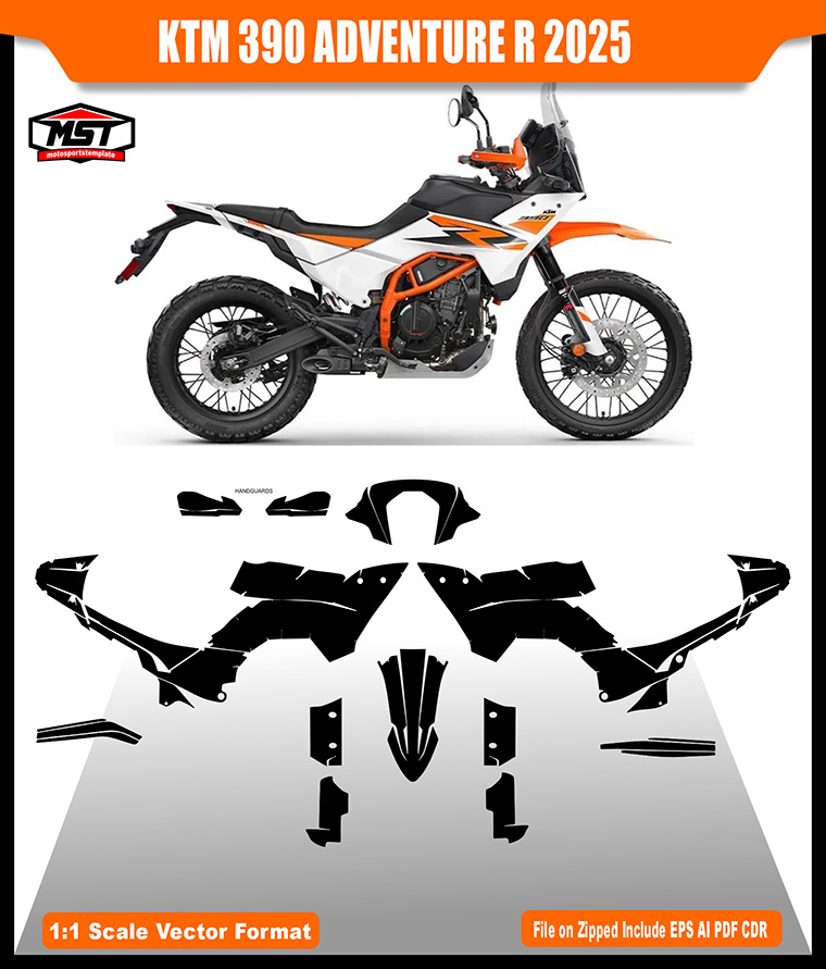 KTM 390 ADVENTURE R X 2025 TEMPLATE