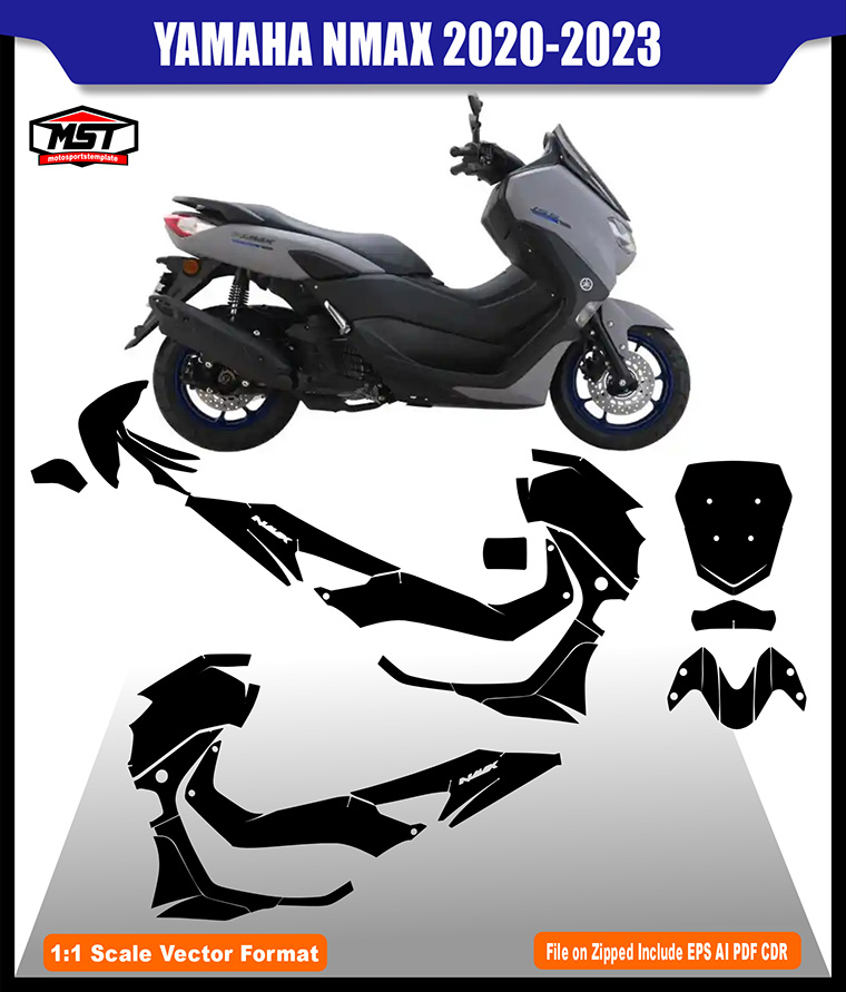 YAMAHA NMAX 2020 2023 TEMPLATE