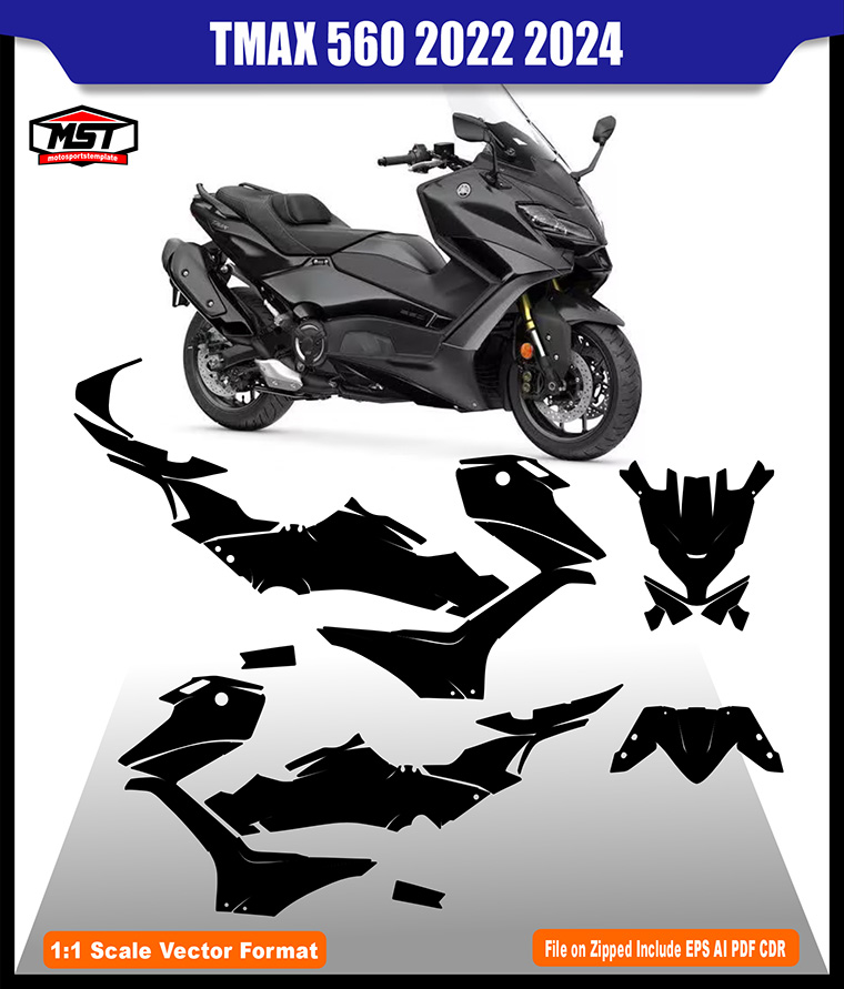 YAMAHA TMAX 560 2022-2024 TEMPLATE