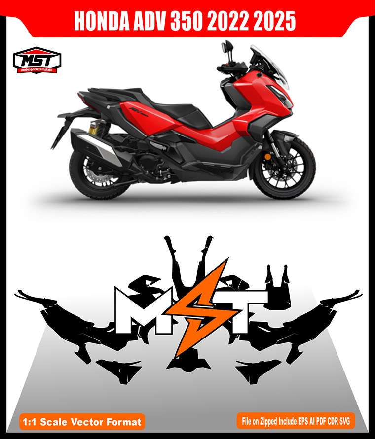 HONDA ADV 350 2022 2025 TEMPLATE