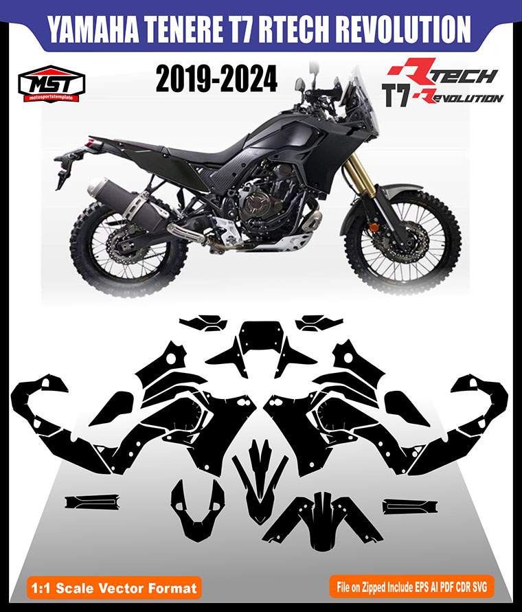 YAMAHA TENERE 700 T7 RTECH REVOLUTION TEMPLATE