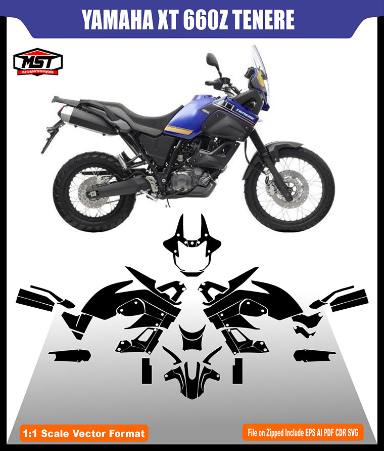 YAMAHA XT 660Z TENERE TEMPLATE