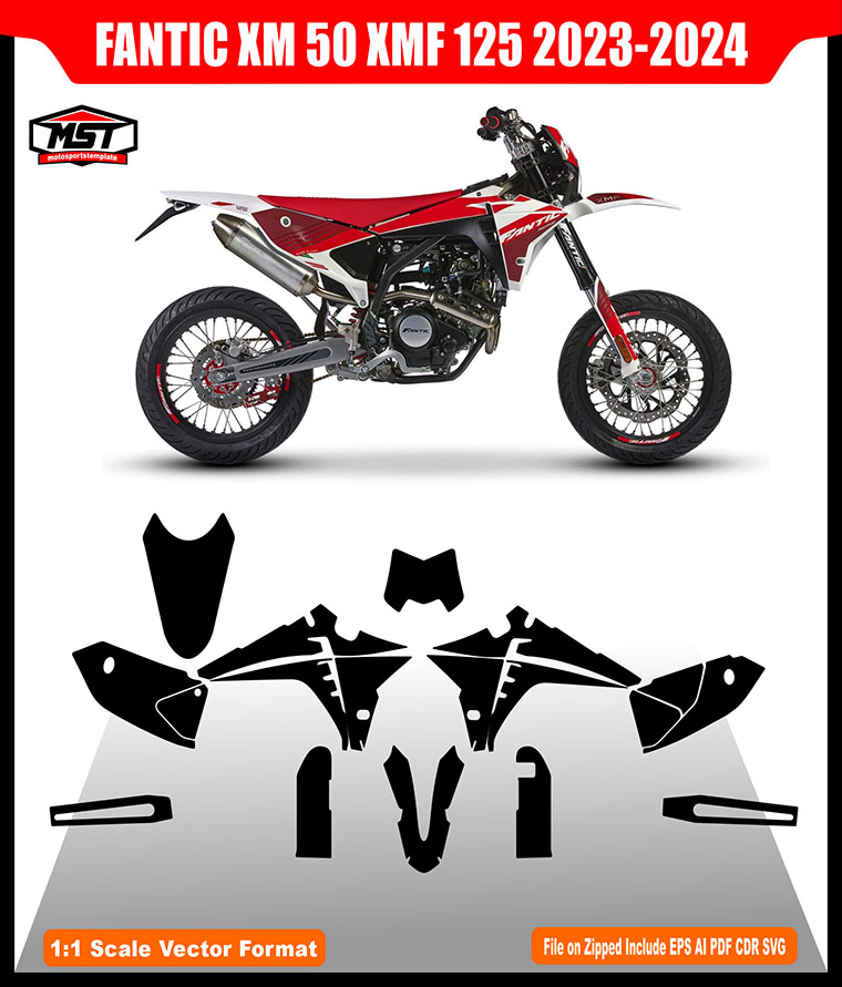 FANTIC XM 50 XMF 125 2023 2024 TEMPLATE