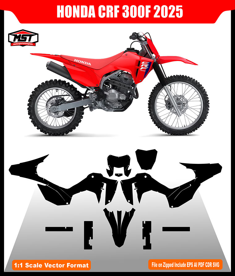 HONDA CRF 300 F 2025 TEMPLATE