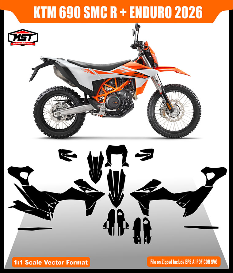 KTM 690 SMC R ENDURO R 2026 TEMPLATE