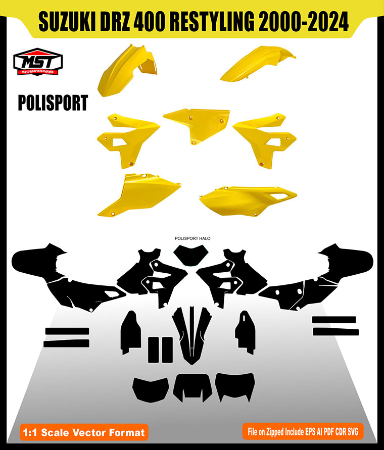 SUZUKI DRZ 400 RESTYLING TEMPLATE
