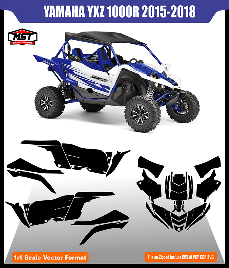 YAMAHA YXZ 1000R 2015 2018 TEMPLATE