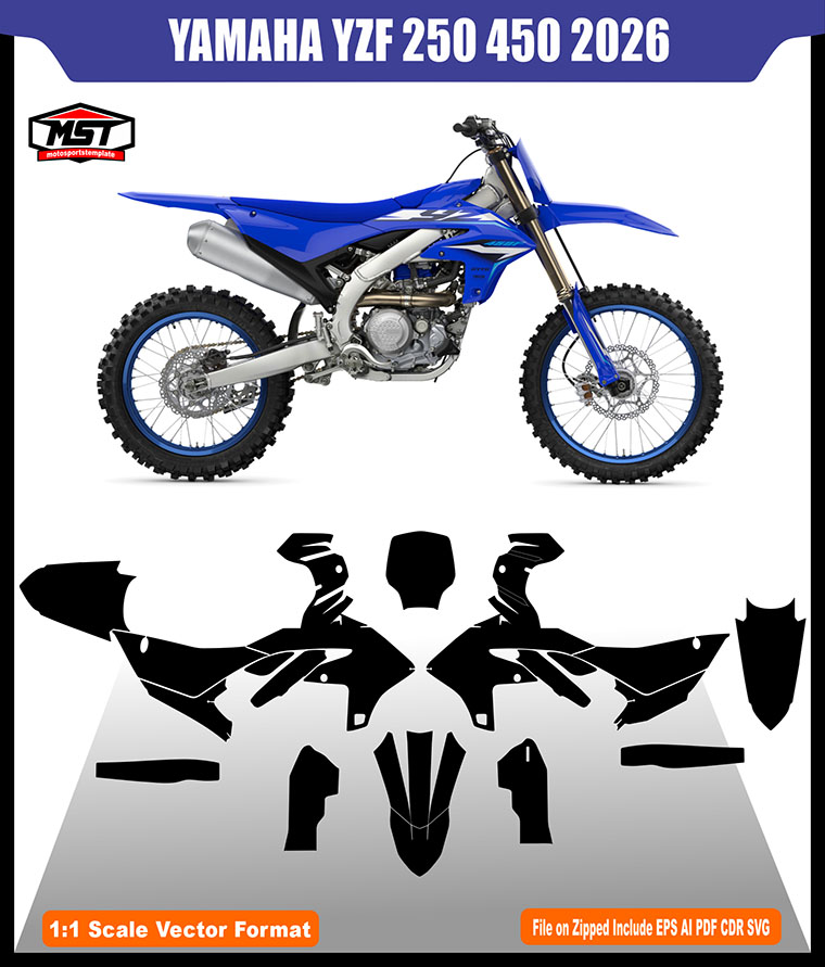 YAMAHA YZF 250 450 2026 TEMPLATE