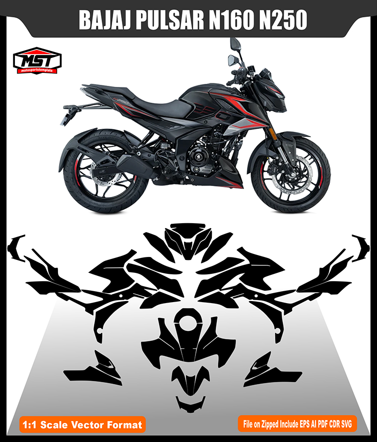 BAJAJ PULSAR N160 N250 TEMPLATE