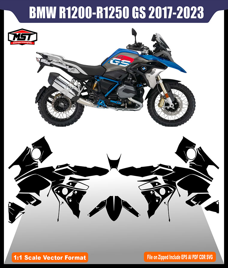 BMW R1200 R1250 GS 2017 2023 TEMPLATE