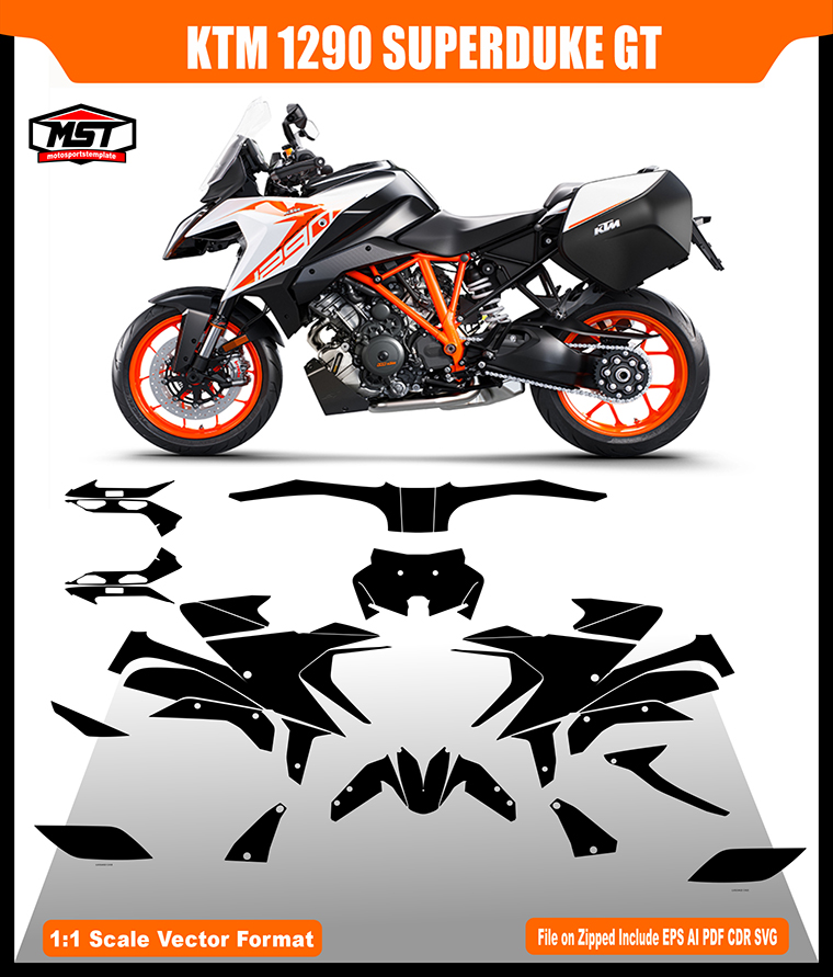 KTM 1290 SUPERDUKE GT 2019 2024 TEMPLATE