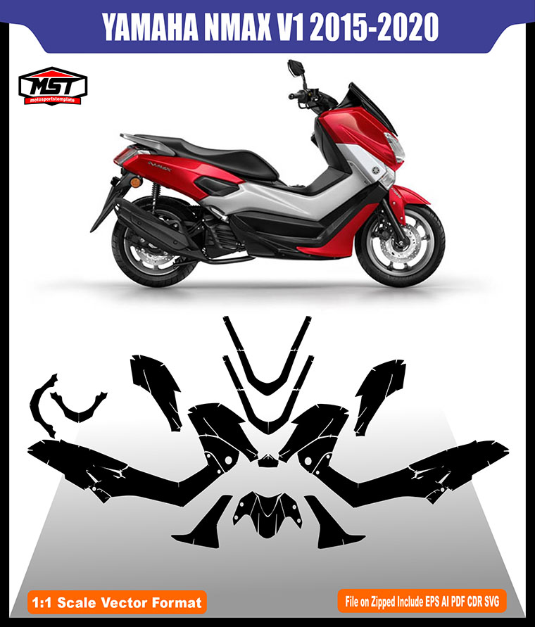 YAMAHA NMAX V1 2015 2020 TEMPLATE