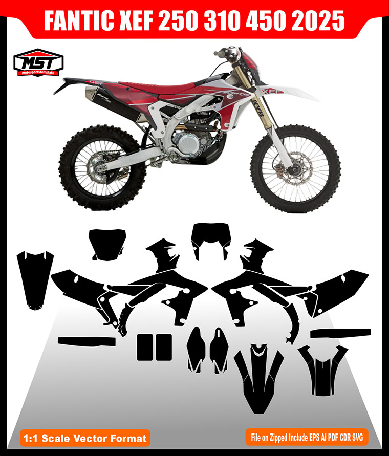 FANTIC XEF 250 310 450 2025 TEMPLATE
