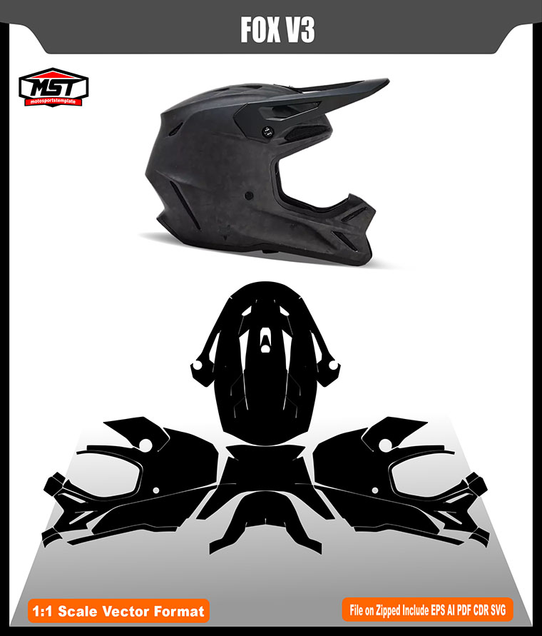 HELMET FOX V3 TEMPLATE
