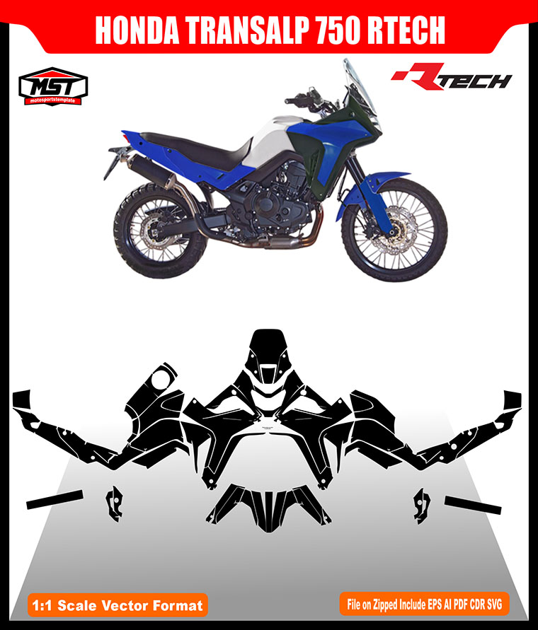 HONDA TRANSALP 760 2023 2025 RTECH TEMPLATE