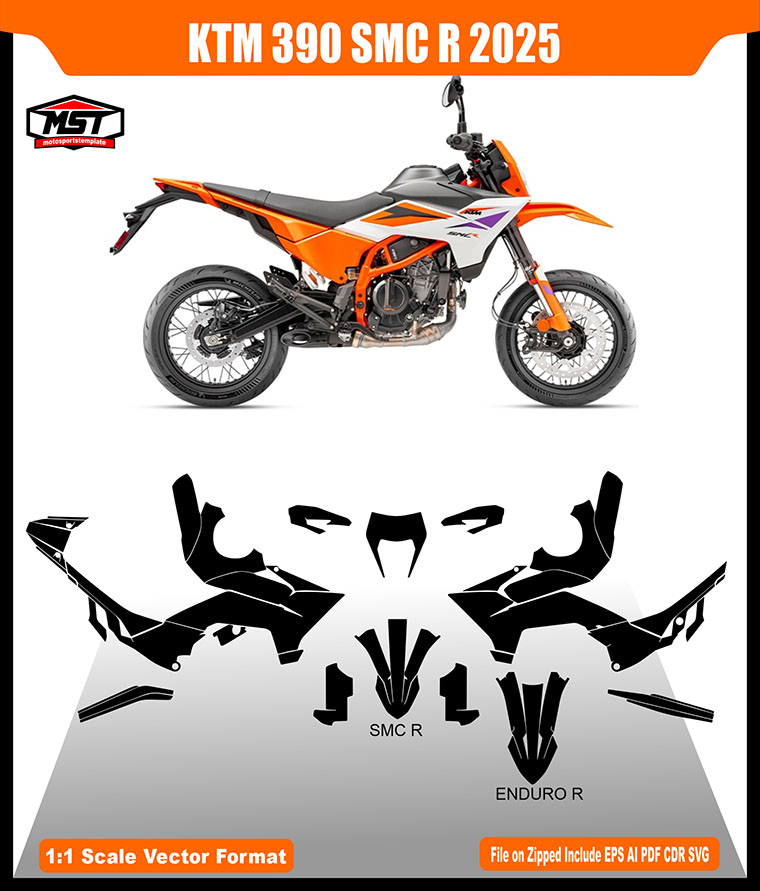 KTM 390 SMC R - ENDURO R 2025 2026 TEMPLATE