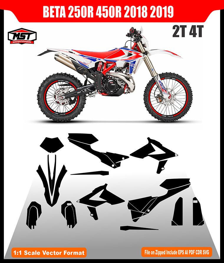 BETA 250R 450R 2018 2019 TEMPLATE