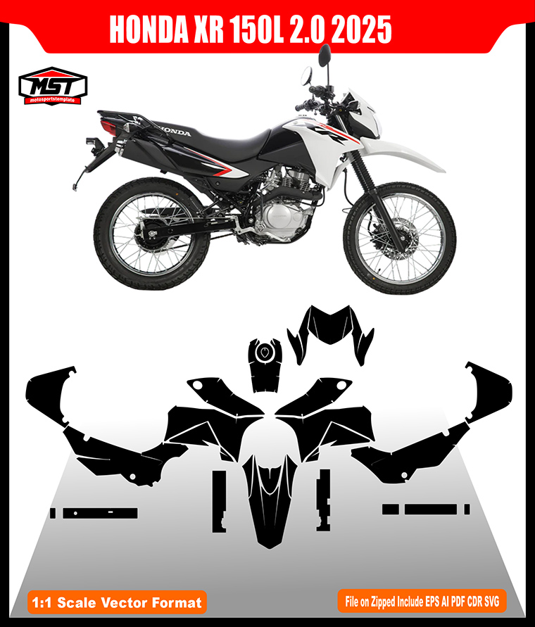 HONDA XR 150L 2.0 2025 TEMPLATE