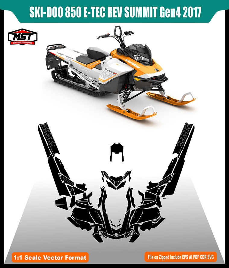 SKI DOO 850 E-TEC REV SUMMIT Gen 4 TEMPLATE