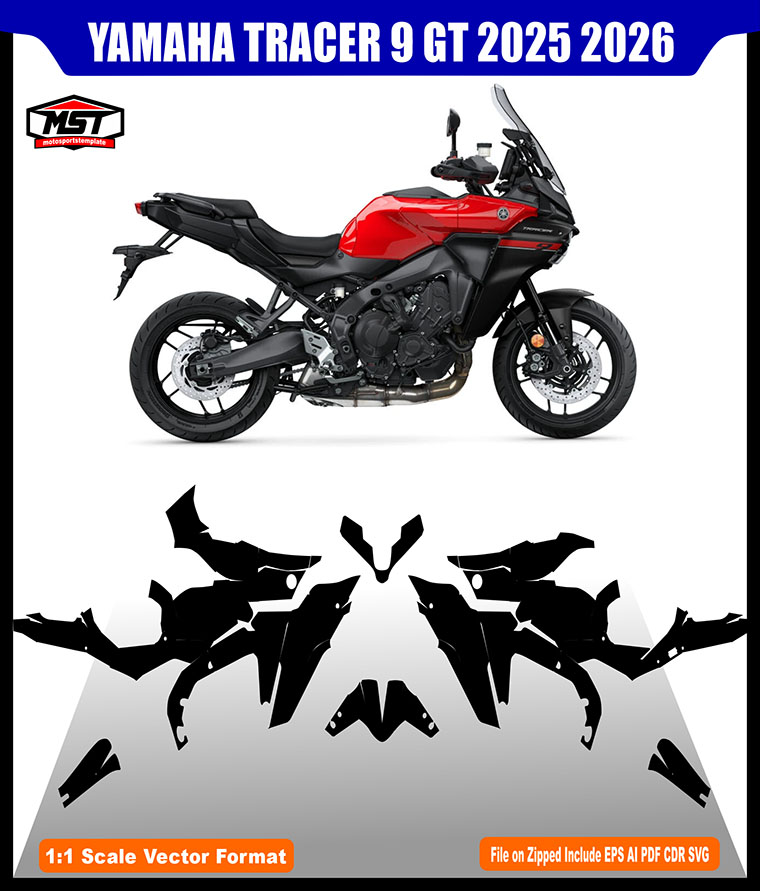 YAMAHA TRACER 9 GT 2025 2026 TEMPLATE