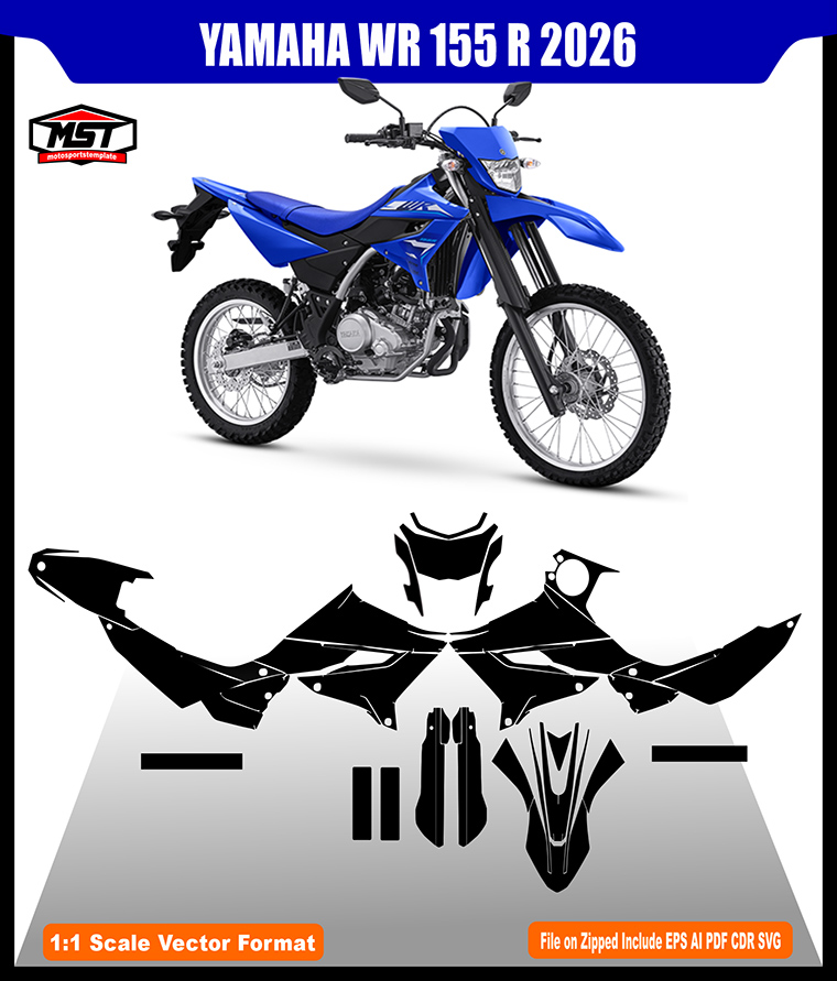 YAMAHA WR 125R 155R 2026 TEMPLATE