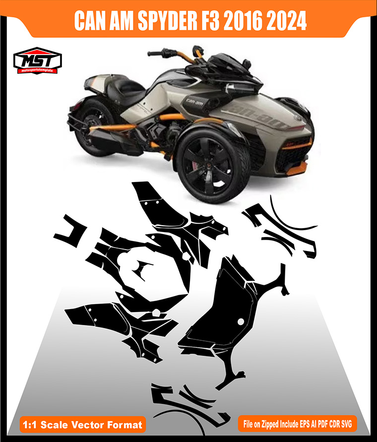 CAN AM SPYDER F3 2016 2024 TEMPLATE