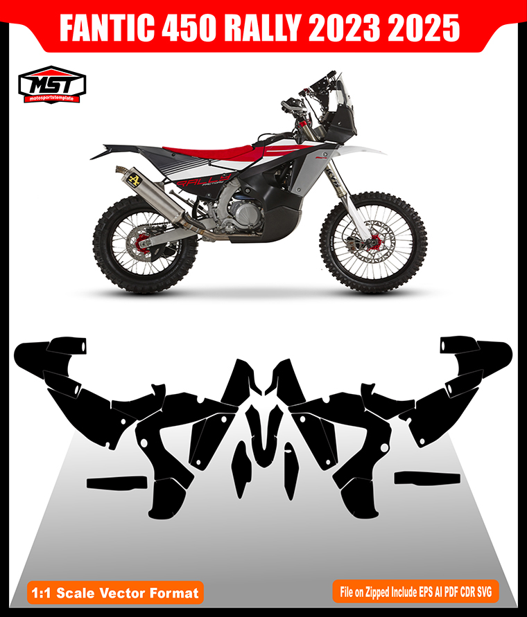 FANTIC 450 RALLY 2023 2025 TEMPLATE