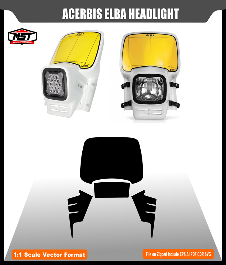 ACERBIS ELBA HEADLIGHT TEMPLATE