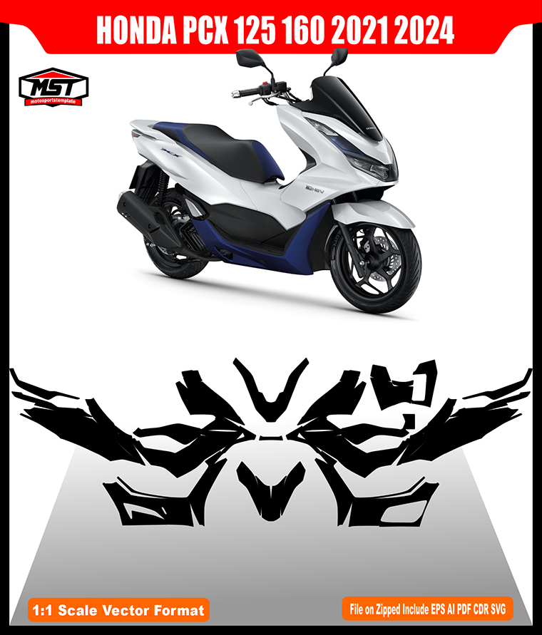 HONDA PCX 125 160 2021 2024 TEMPLATE