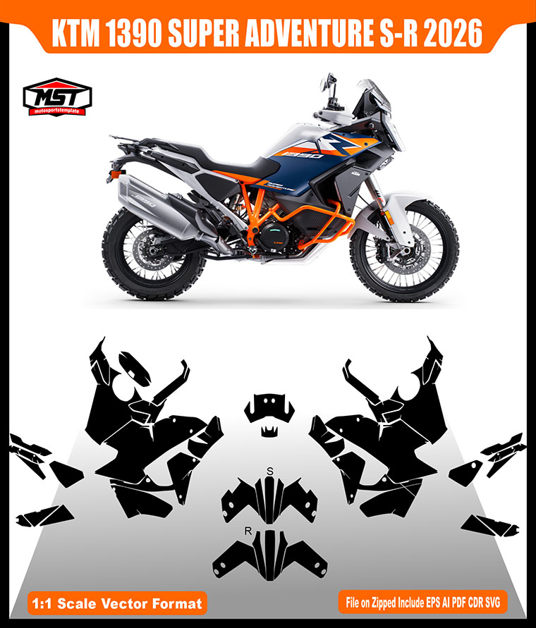 KTM 1390 SUPER ADVENTURE S R 2026 TEMPLATE