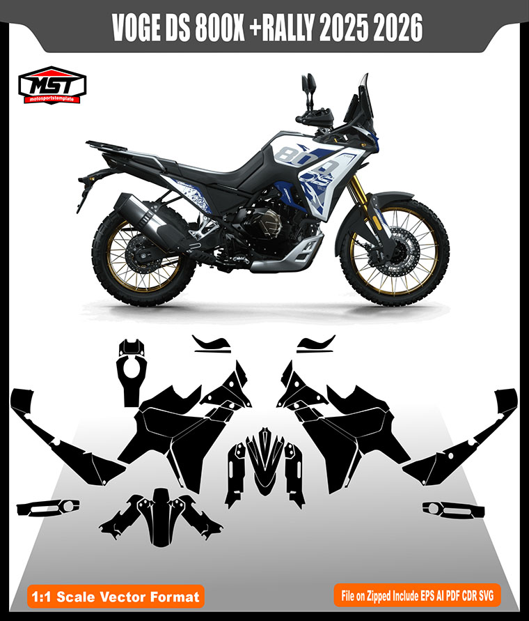 VOGE DS 800 X +RALLY 2025 2026 TEMPLATE