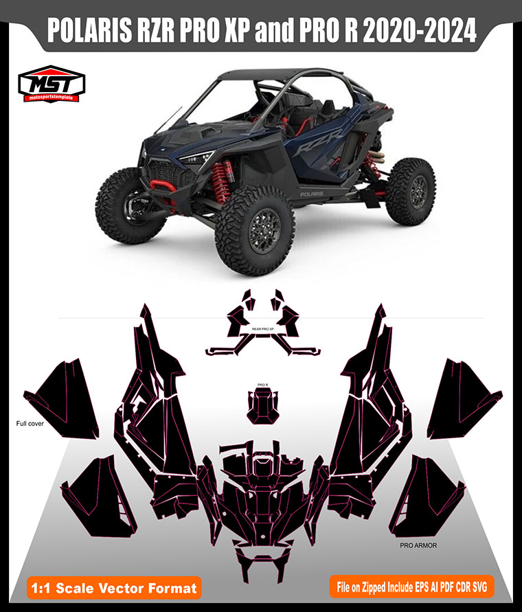 POLARIS RZR PRO XP and PRO R 2020 2024 TEMPLATE