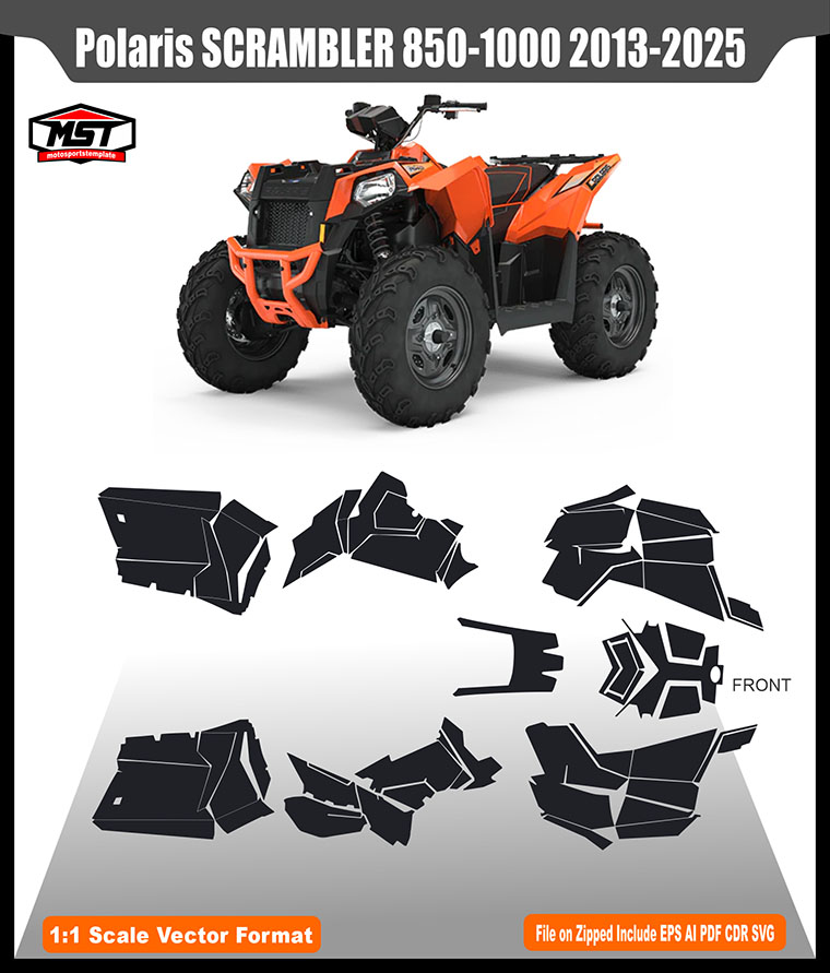 POLARIS SCRAMBLER 850 1000 2013 2025 TEMPLATE