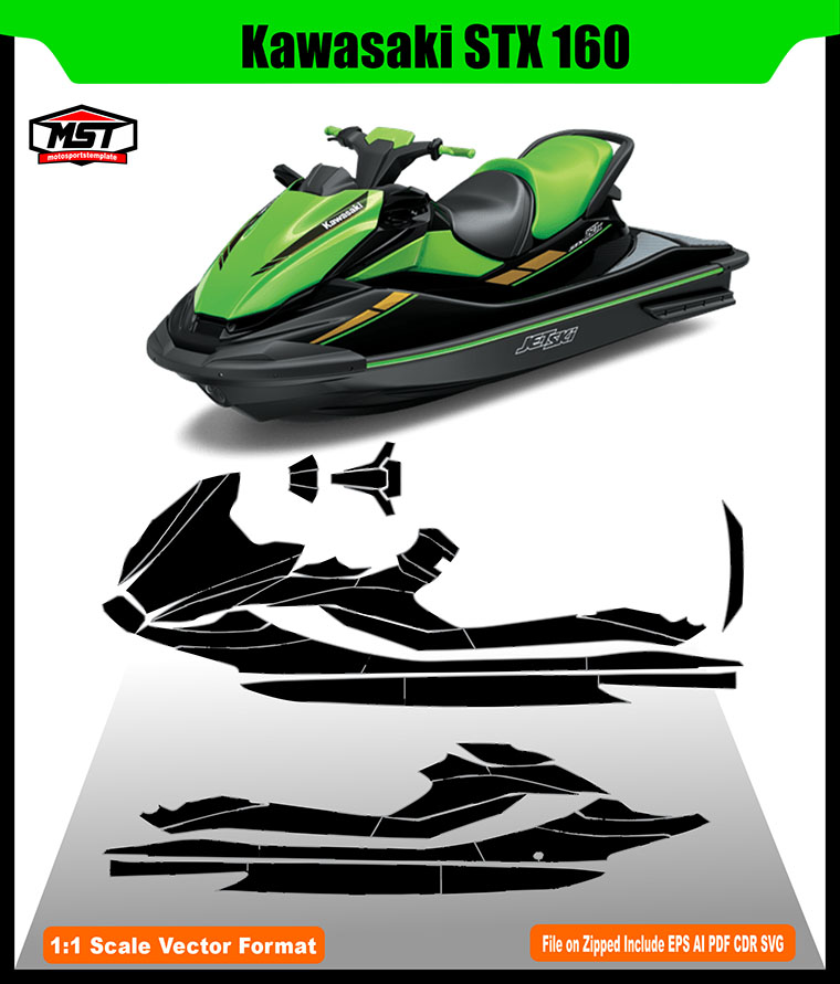 KAWASAKI STX 160 TEMPLATE