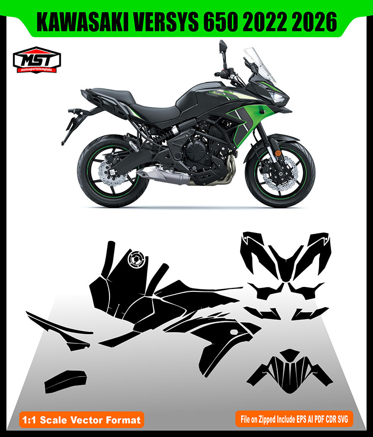KAWASAKI VERSYS 650 2022 2026 TEMPLATE