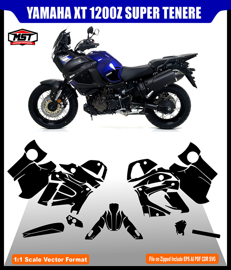 YAMAHA XT 1200 Z SUPER TENERE TEMPLATE