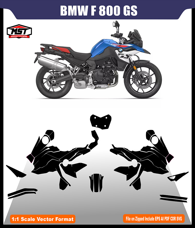 BMW F 800 GS 2024 2025 TEMPLATE