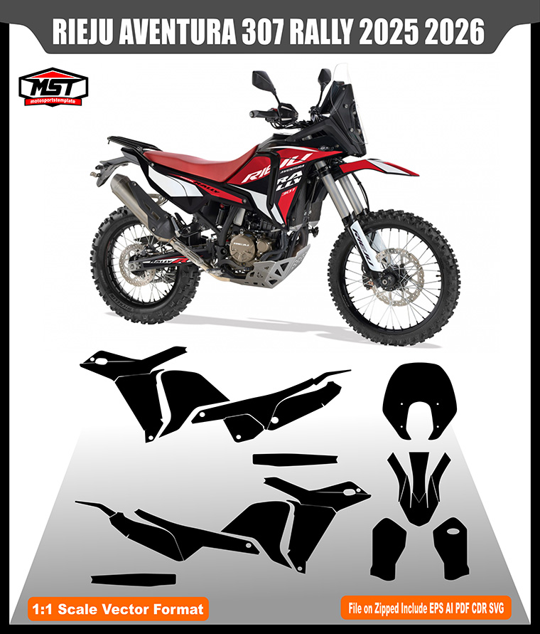 RIEJU AVENTURA 307 RALLY 2025 2026 TEMPLATE