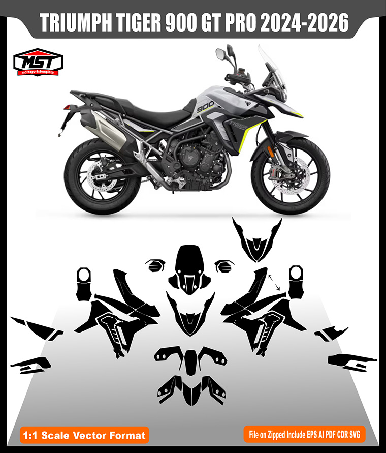 TRIUMPH TIGER 900 GT PRO 2024 2026 TEMPLATE